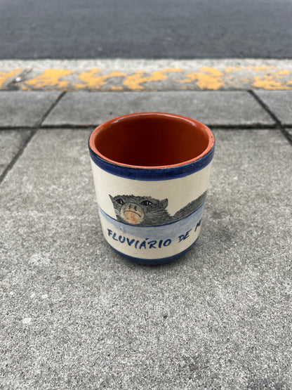 Ceramic cat cup